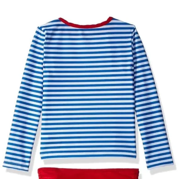 Nautica Love Sun Love Sea Swim Suit, Blue, Red, 2T